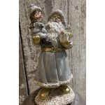 télapó gyerekkel, ajándékkal