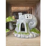 kerámia csigaház mécsestartó