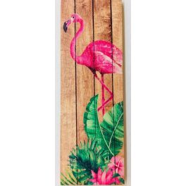 fa tábla flamingós