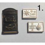 postaláda csomag fekete