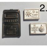 postaláda csomag fekete